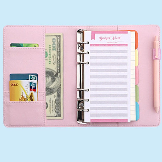 A6 Budget Binder - Sakura with Elastic Band (3 colors)