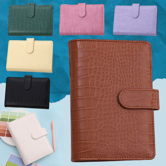 A6 Budget Binder - Alligator Faux Leather (7 colors)