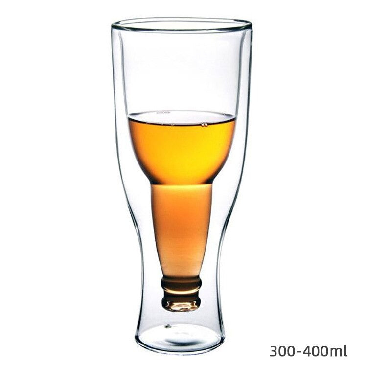 Crystal Skull Shot Glasses Double Wall Glass Cup,funny Crystal Drinking Cup,whiskey  Glasses,cool Beer Cup For Wine Cocktail Vodka,set Of 4 (25ml*4)