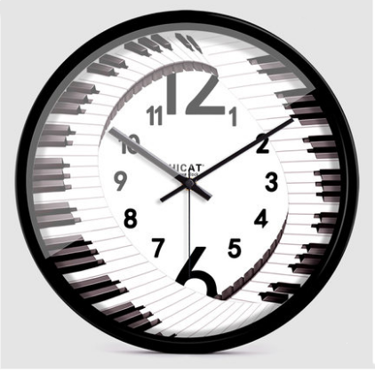 music music theme silent wall clock