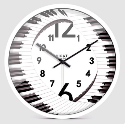 music music theme silent wall clock