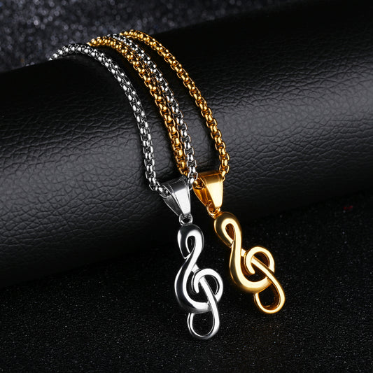 treble clef necklace