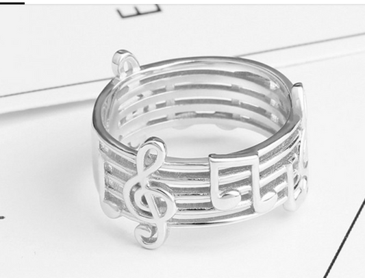 music note ring