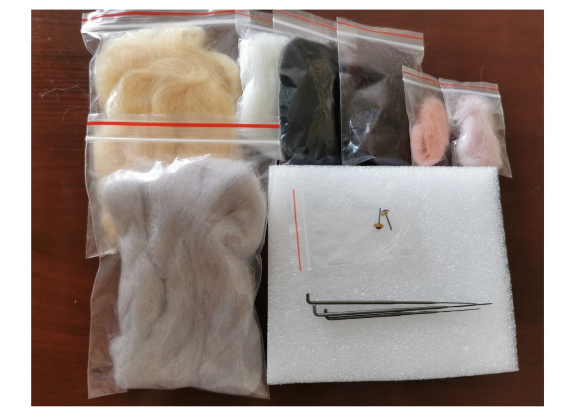DIY Kitten Wool Felt Material Pack