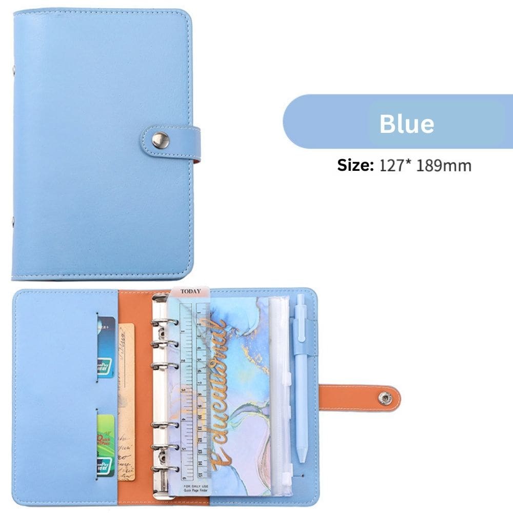 A6 Budget Binder - Soft Color with Button (5 colors)