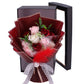 Artificial Soap Rose Bouquet Flower Gift Box