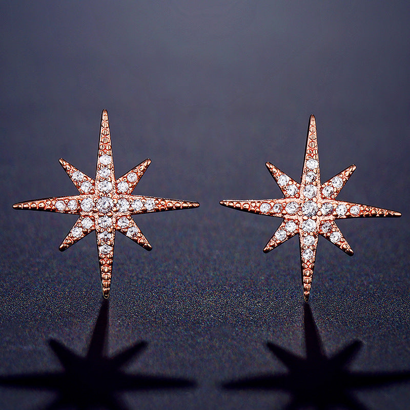 New Style Eight-Pointed Star Zircon