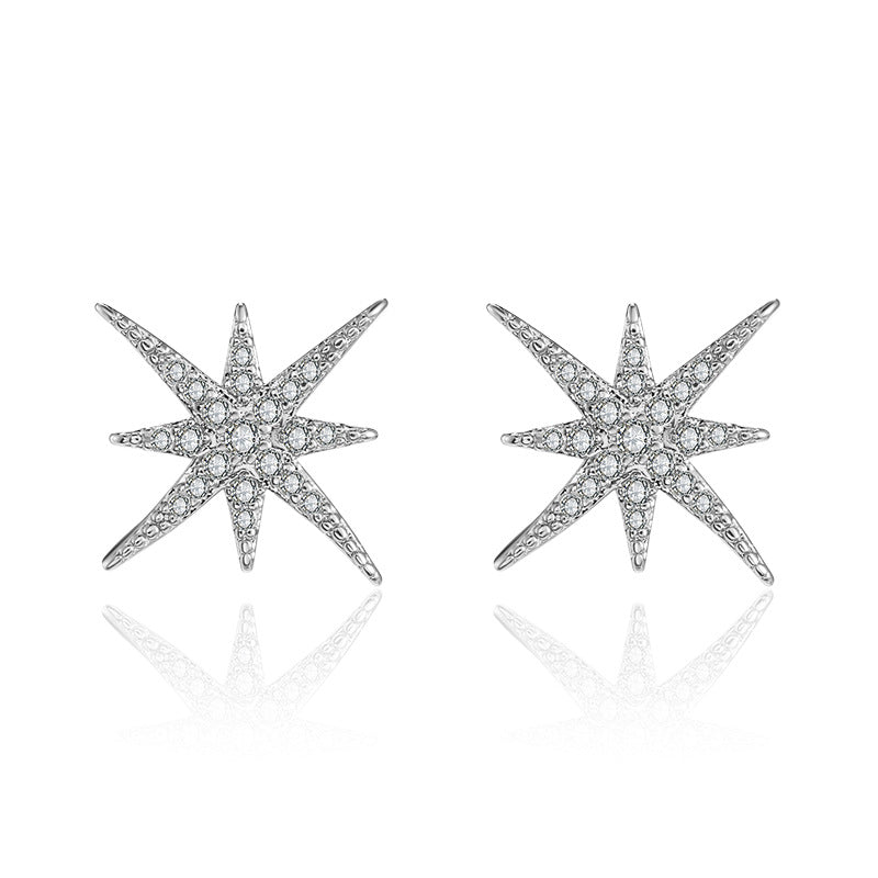 New Style Eight-Pointed Star Zircon