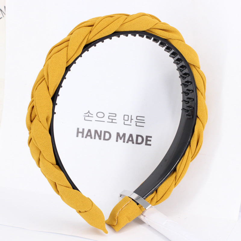 Tooth Anti-Slip Twist Braided Wig Headband Headband Hair Accessories