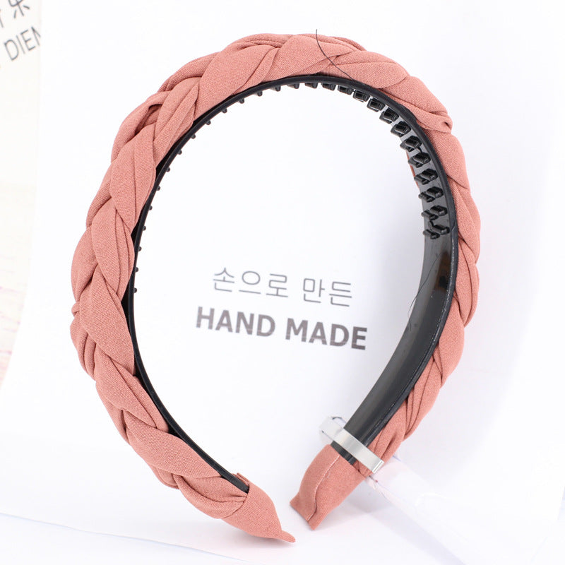 Tooth Anti-Slip Twist Braided Wig Headband Headband Hair Accessories