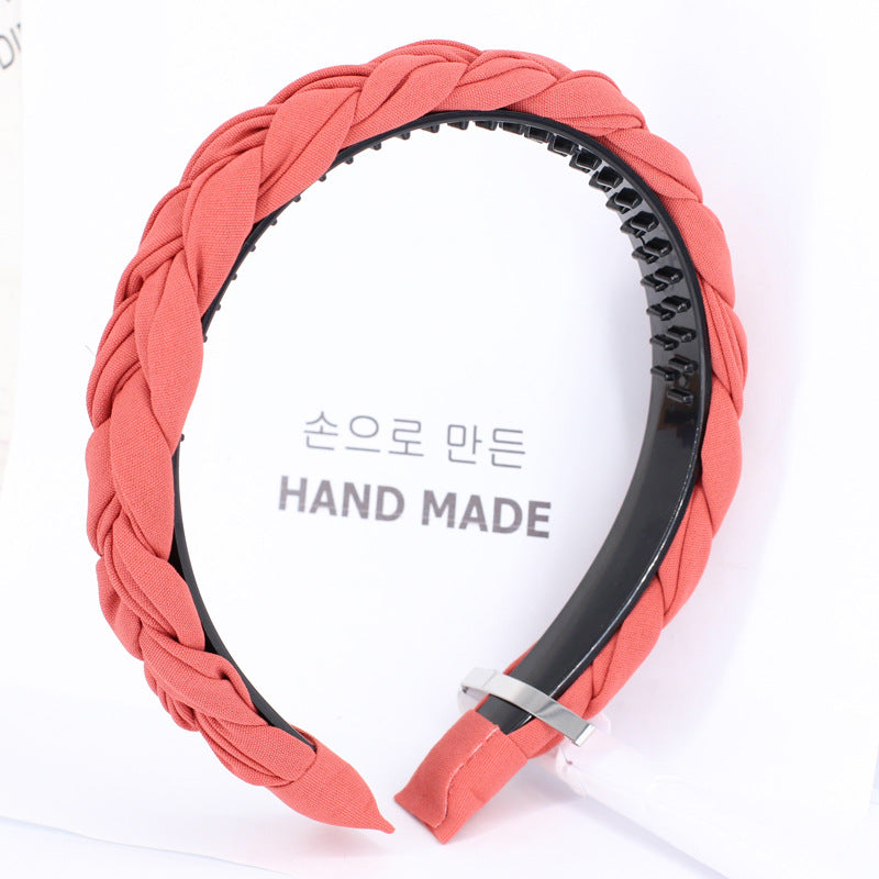 Tooth Anti-Slip Twist Braided Wig Headband Headband Hair Accessories