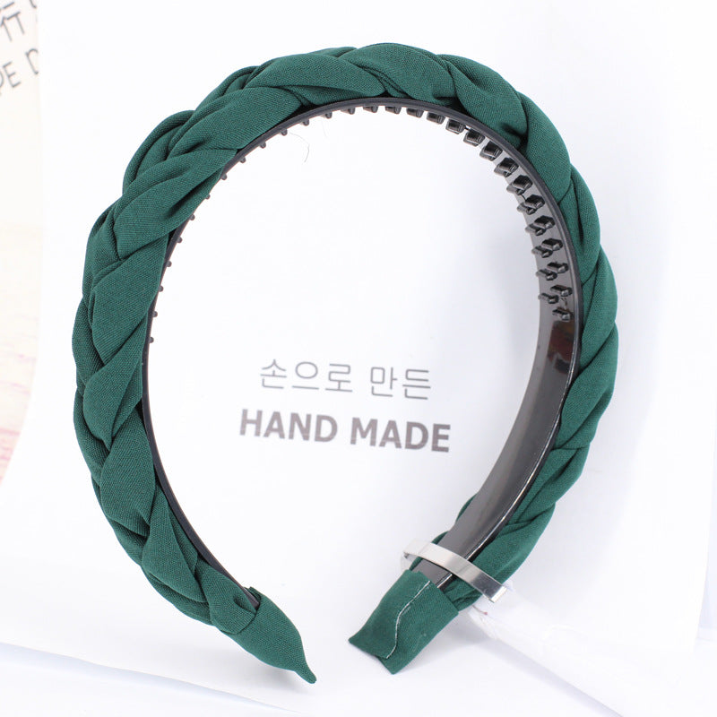 Tooth Anti-Slip Twist Braided Wig Headband Headband Hair Accessories