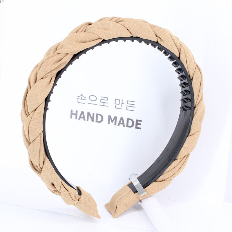 Tooth Anti-Slip Twist Braided Wig Headband Headband Hair Accessories