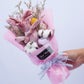 Wishing Rabbit Lighted Dried Tiny Flower Bouquet for Valentine's Day