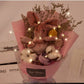 Wishing Rabbit Lighted Dried Tiny Flower Bouquet for Valentine's Day