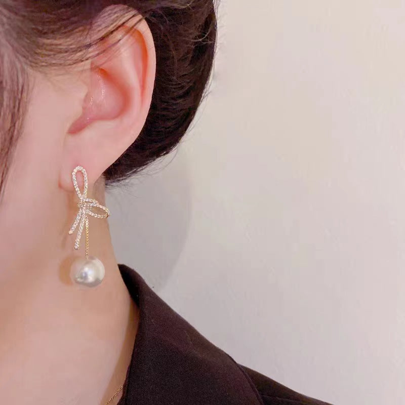 French Style Affordable Luxury Fashion Zircon Earrings