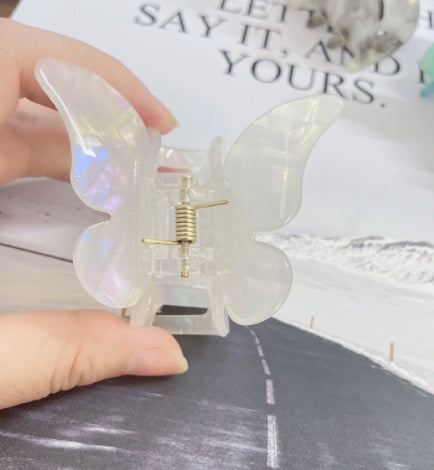 French Vintage Butterfly Acetate Hair Clip