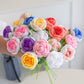 Milk Cotton Emulational Rose Flower Wool Knitted Fake Flower