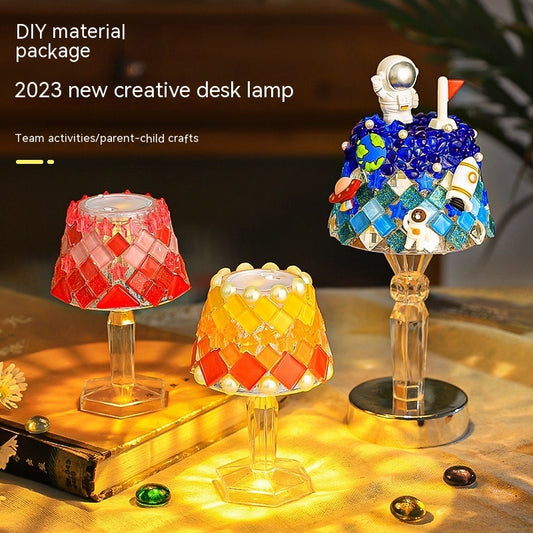 DIY Mosaic Table Lamp Handmade Material Kit