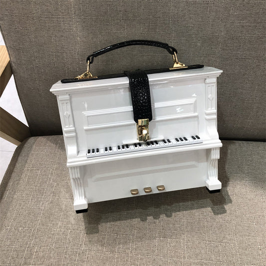 Piano Acrylic Box Shoulder Crossbody Bag