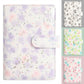 A6 Budget Binder - Floral Pattern with button (4 colors)