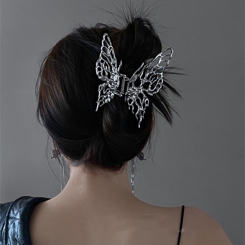 Liquid Butterfly Back Head Hair Clip For Women