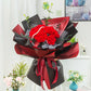 Hand-woven Bouquet Wool Hook Knitted Artificial Flower FINISHED PRODUCT