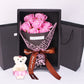 7 Rose Soap Flower Bouquet Gift Box