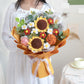 Hand-woven Flower Knitted Sunflower Bouquet FINISHED PRODUCT