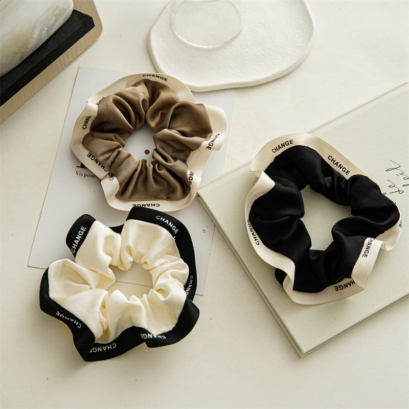 Large Intestine Hair Band Head Rope Contrast Color Cloth Hair Accessories