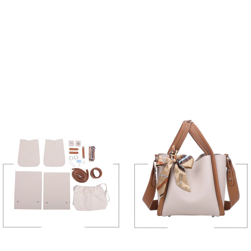 DIY Handmade Soft Textured PU Woven Crossbody Bag Material Pack