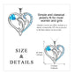 YFN S925 Dolphin Sea Wave Love Heart Pendant Necklace as Birthday Gift for Mother / Friends (Gift box included)