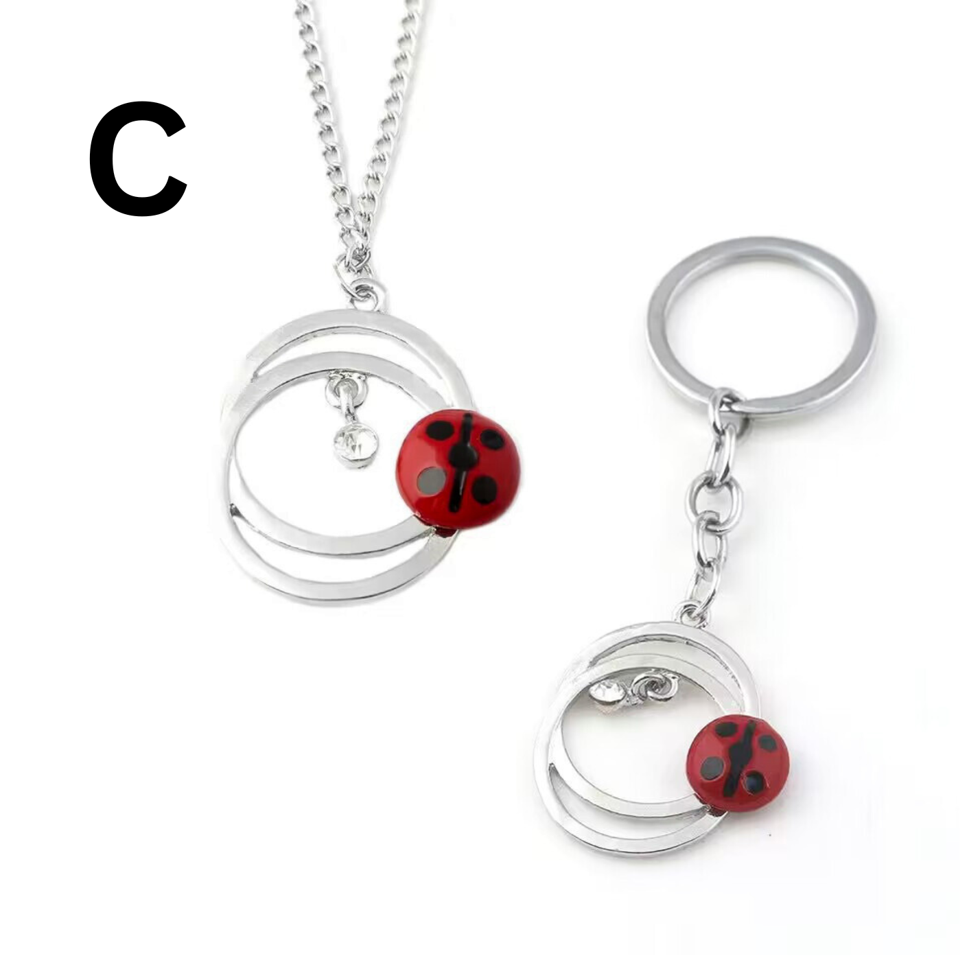 Miraculous Necklaces Keychain Package Gift for Friends