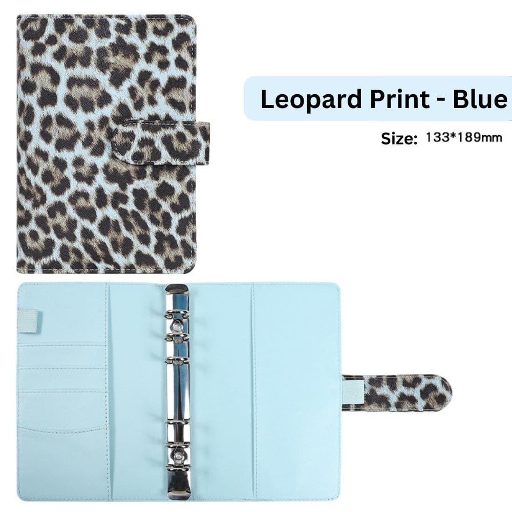 A6 Budget Binder - Leopard Print (5 colors)