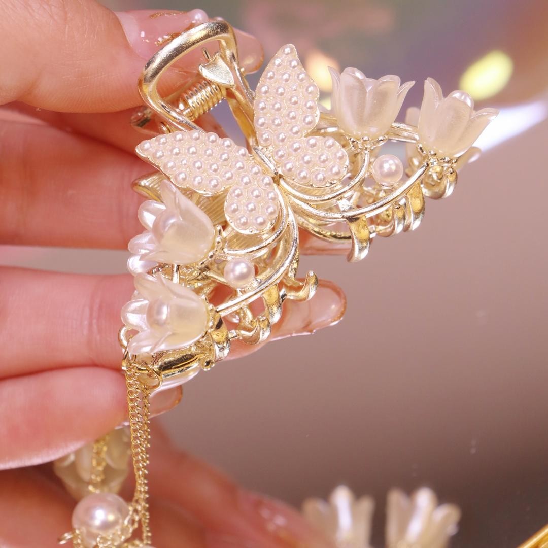 Jewelry Pearl Hair Clip
