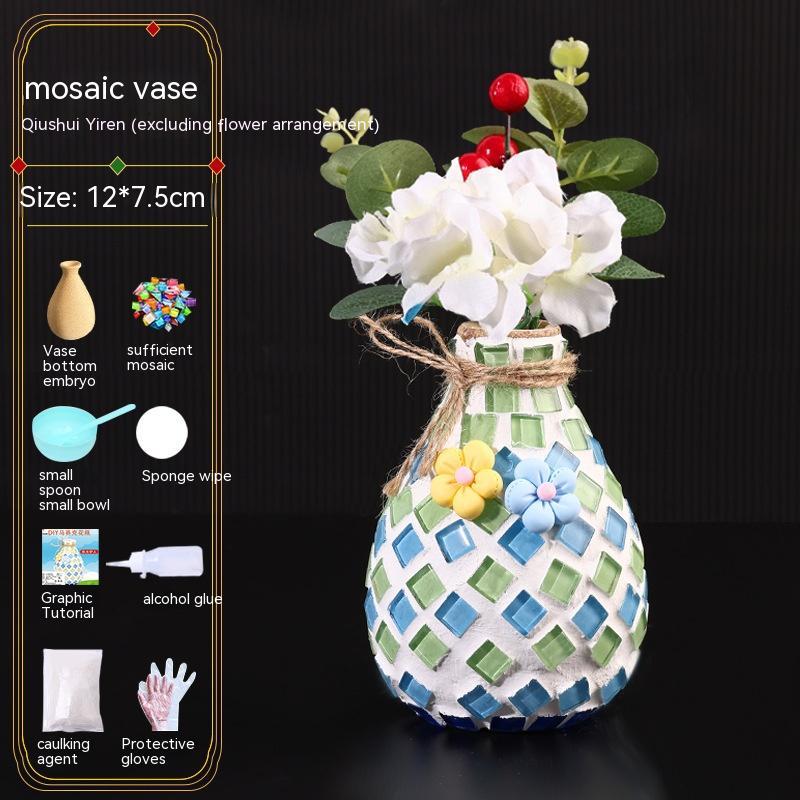 DIY Mosaic Vase Handmade Material Kit (25 Options)