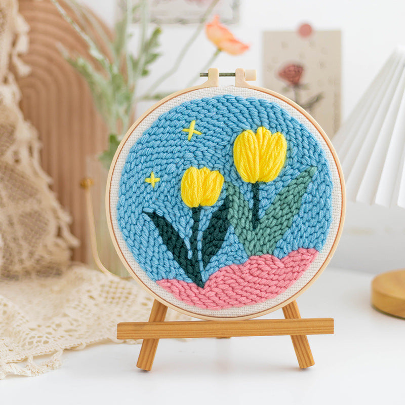 DIY Russian Wool Poke Embroidery Material Package
