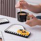 Piano Black And White Key Ceramic Coffee Set