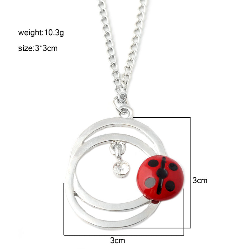 Miraculous Necklaces & Keychain Package | Gift for Friends, Ladybug Fans on Birthday or Anniversary | Black Cat and Ladybug Groovy Design