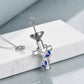 YFN S925 Butterfly Cross Urn Necklace for Ashes Memorial Cremation Keepsake Jewelry (Gift Box included)