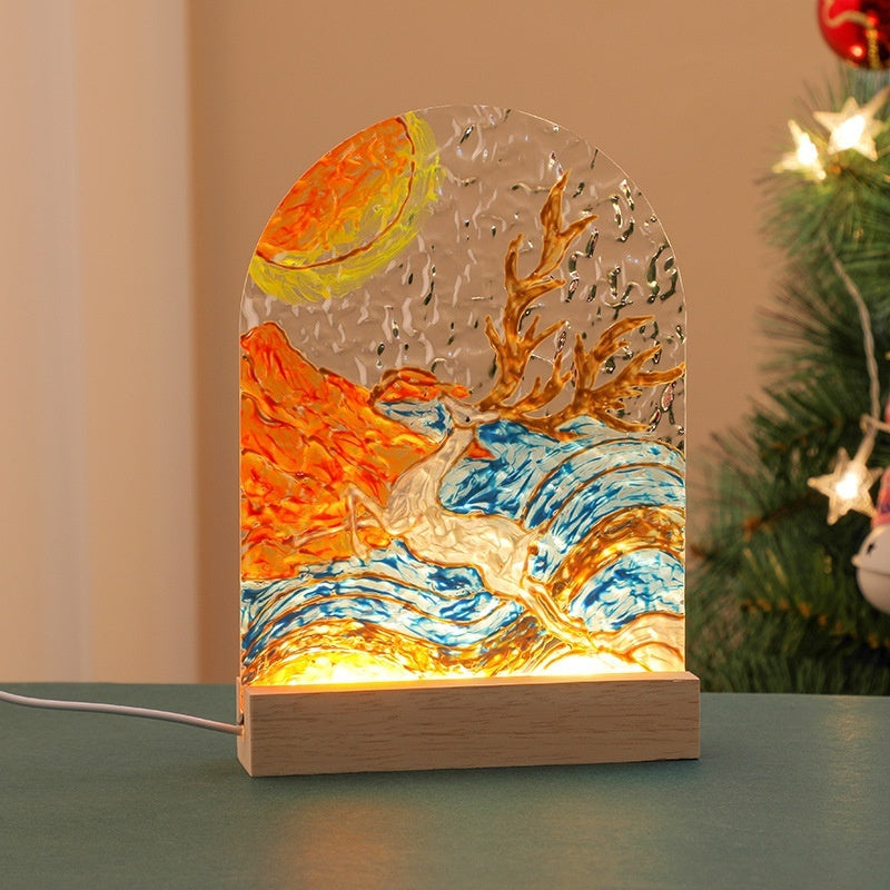 DIY Glass Painting Creative Night Lamp Material Pack