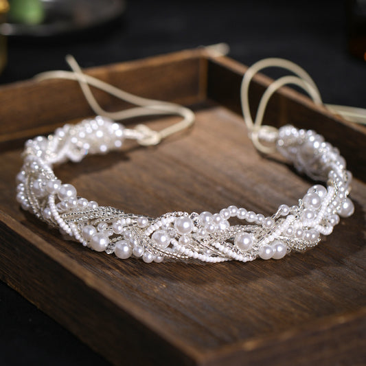 Bridal Headband Wedding Dress Women Headband Handmade