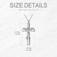 YFN S925 Cross Urn Necklace for Ashes Skull Moth Necklace Cremation Pendant Memorial Keepsake Jewelry (Gift Box included)