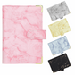 Carpeta económica A6 - Patrón de mármol con protector de esquinas (5 colores)