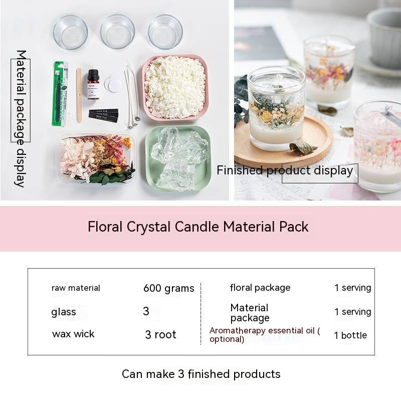 DIY Flower Candle Material Pack