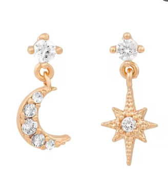 Fashion Fringed Zircon Stud Earrings