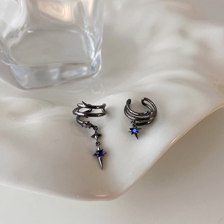 Zircon Star Metal Ear Cuff Female Personality All-match Temperament Without Pierced Earrings