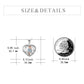 YFN Sterling Silver Forget-me-not Heart Locket That Holds Pictures Memory Locket Necklace (Gift Box included)