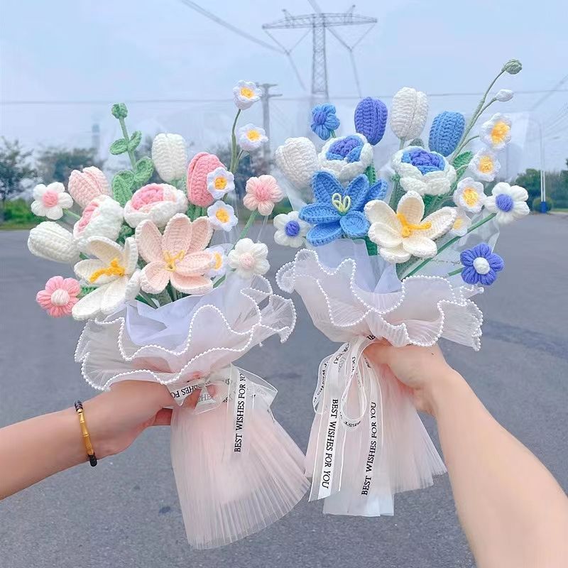 Woven Wool Bouquet Tulip Material Pack