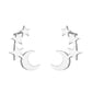 wide range of stainless steel stud earrings silver moon